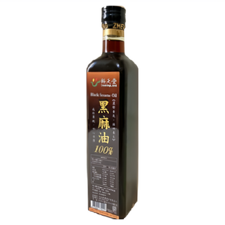CookingLand 飪天堂 珍品傳統冷壓100%純黑麻油, 玻璃瓶裝, 500ml, 1瓶