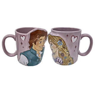 SunArt 陶瓷對杯 300ml, 長髮公主, 1組