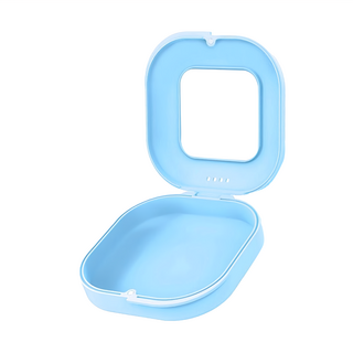 外出透氣攜帶盒 ABS材質 90*83*30mm, 1個, 遠峰藍