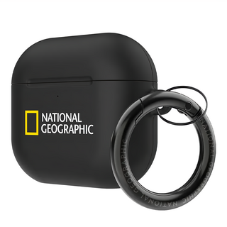 NATIONAL GEOGRAPHIC 國家地理 AirPods4 耳機保護殼 61.2 x 50.4 x 25.9mm 35g, 黑色, 1個