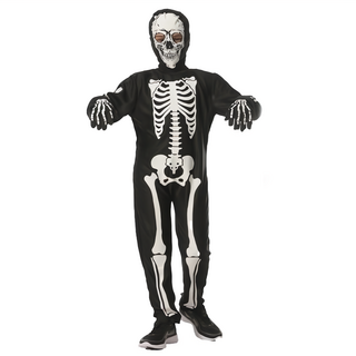 萬聖節骷髏螢光表演服 110碼