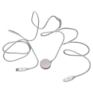 TOTU 拓途 鋅系列 一分二 Type-C to Apple Watch/Lightning 磁吸充電器充電線 1.6M, CACW-074, 1條