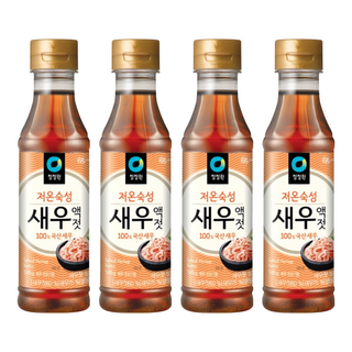 清淨園 大象韓國蝦醬 500g - 韓式風味 嚴選韓國產蝦製成 低溫熟成, 4瓶