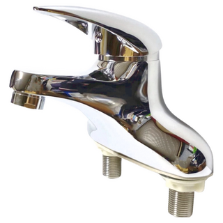 正47芯超大流量雙孔面盆龍頭 台灣製造 陶瓷閥芯, 15.5 x 13 x 13cm, 15.5 x 15 x 13cm, 1個