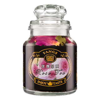 FANGS 方氏 玫瑰花茶, 60g, 1瓶, 1罐