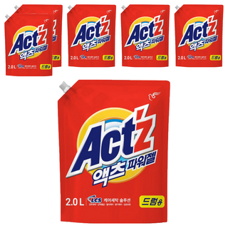 Act'z 強效潔淨洗衣精補充包 滾筒洗衣機專用, 2L, 6包