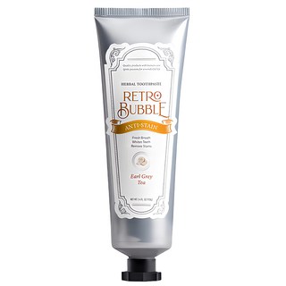 RETRO BUBBLE 去漬防護草本精品無氟牙膏 皇家伯爵茶口味, 100g, 1條