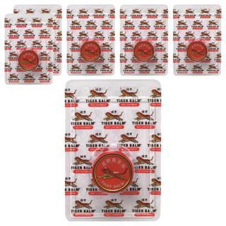 TIGER BALM 虎標 萬金油軟膏 紅 2歲以上, 4g, 6個