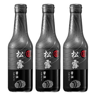 金蘭 松露醬油, 添加法國黑松露, 風味甘甜不膩口, 500ml, 3瓶