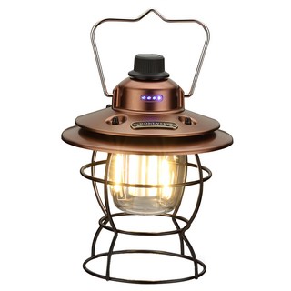 RONEVER 充電式復古露營燈, 古銅色, 1盒