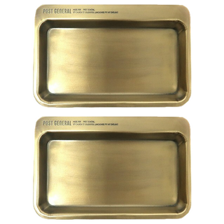 POST GENERAL 復古黃銅收納置物盤 - 矩形(大), W210 x D135 x H15mm, 2個