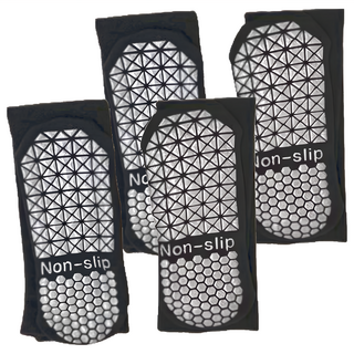 bonas 升級保暖健身運動高筒襪/瑜伽彈力防滑壓力襪 2雙 黑色, 均碼(35-40)