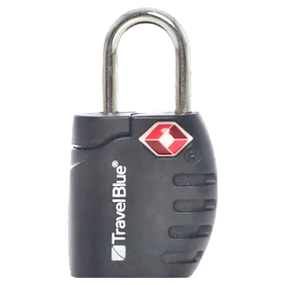 Travel Blue 英國藍旅 TSA美國海關鑰匙鎖 TB025 ABS+PC材質, 5.2 x 4.5 x 1.5cm, 黑色