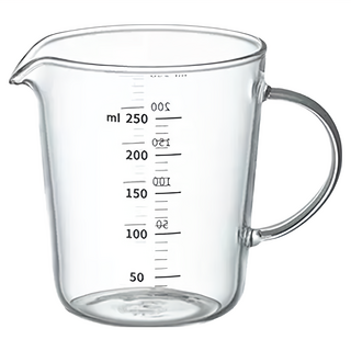 SHIMOYAMA 高硼矽系列玻璃量杯 改良版 8.7 x 9.3cm, 透明色, 250ml, 1個