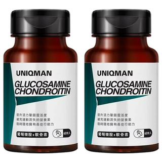 UNIQMAN 優仕曼 葡萄糖胺+軟骨素 膠囊, 60顆, 2罐