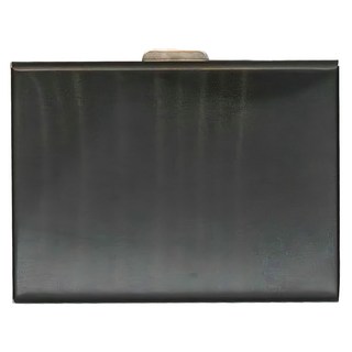 不鏽鋼卡片收納盒 10卡位 7.4 x 2 x 10cm, 黑色, 1個