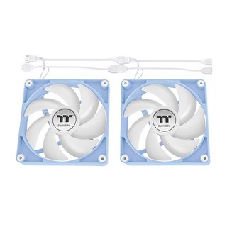 thermaltake 曜越 CT120 ARGB 正轉 模組化線材設計 CL-F202-PL12BU-A 繡球花藍, 2個