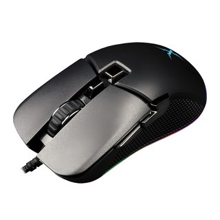 FOXXRAY 狐鐳 迅隱獵狐靜音電競滑鼠 FXR-SM-Q78 7200 DPI RGB背光, 黑色編織線