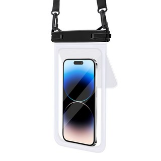 OMG 雙倉手機防水袋 7.5英吋, 白色, 1個