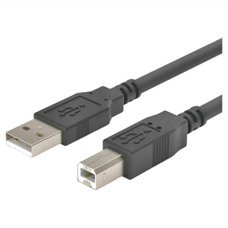 POLYWELL 寶利威爾 USB2.0 A公-B公 高速傳輸線, 1條, 5m, 黑色