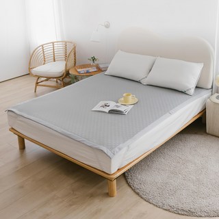 JINDACHI 金大器 冰分子極涼舒眠雙人加大6尺雪派墊, 棋盤格灰