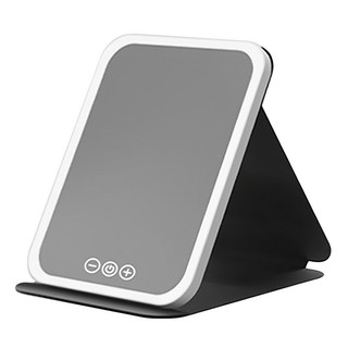 三色光LED折疊化妝鏡 高清晰度鏡面 智能觸摸屏, 白色小號, 1個