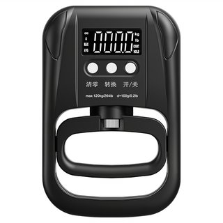 ANTIAN 家用健身鍛煉手腕電子計數握力器, 黑色, 1個