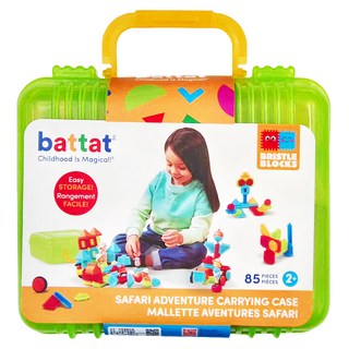 BRISTLE BLOCKS 鬃毛積木 我們一家去探險系列 85pcs 探險手提箱, 多色, 1組