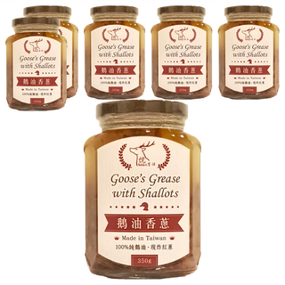 Well Life 悅生活 極鮮 黃金3A頂級香蔥款鵝油, 100%純鵝油, 拌飯拌麵入菜, 350g, 6罐
