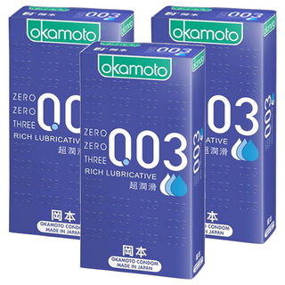 Okamoto 岡本 003RL超潤滑保險套, 10入, 3盒