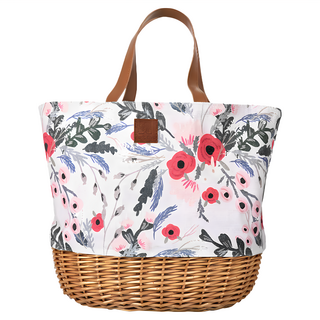 PICNIC TIME 漫步野餐籃 附雙人餐具組, 1個, 多色