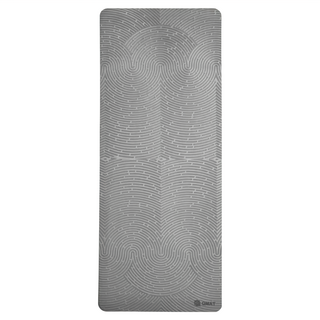 QMAT 10mm加厚體位線瑜珈墊 - 灰色, 加大款(190 x 66cm x 10mm), 1個