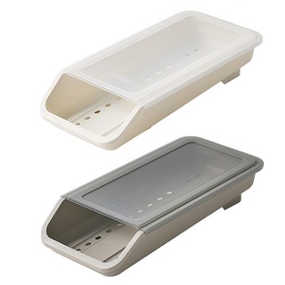 EASY&FREE 16格雞蛋收納盒 附蓋子, 白色 + 灰色, 2入