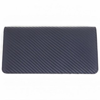 真皮碳纖維牛皮10卡位男士薄款長夾, 黑色, 1個, 長夾