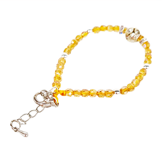 時尚潮流款 晶鑽手鍊, 黃水晶, 5g
