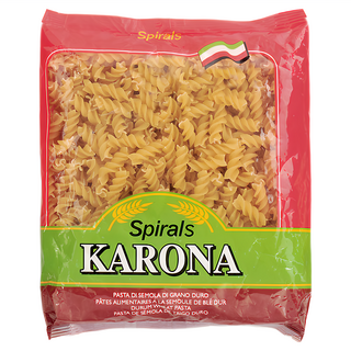 KARONA 卡好拿 義大利螺絲麵, 100%杜蘭沙粒粉製成, 絕不添加防腐劑, MIT台灣聯華大廠製造, 400g, 1包