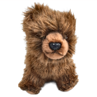 HANSA TOY 填充絨毛玩具 7281 灰熊幼仔坐姿, 25cm, 1個