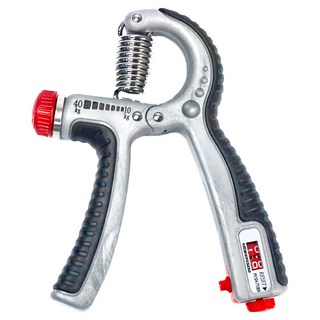 adisi 計次可調握力器 AS18077 可調阻力 舒適握感 手部復健訓練, 灰色, 1個