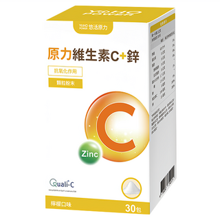 悠活原力 原力維生素C+鋅粉包, 30包, 1盒