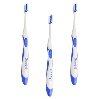 Scodyl 速可淨 護齦型日本軟毛牙刷 顏色隨機, 1支, 3支