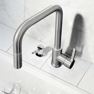 Daelim Dobidos 霧面不鏽鋼單孔廚房水龍頭 FS-T107, 1個