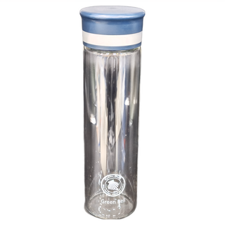 Green Bell 綠貝 廣口玻璃隨行杯 600ml 灰色 2入組 耐熱高硼矽玻璃, 1組