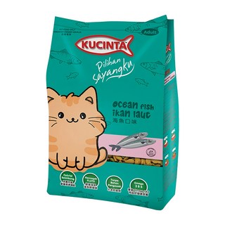 KUCINTA 科西塔 貓乾糧 添加Omega 3、6 守護貓咪皮毛健康 維護泌尿配方, 海魚口味, 1kg, 1袋