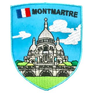 A-ONE 匯旺 地標造型刺繡，蒙馬特，尺寸約 7.5 x 6 CM，台灣製, NO.303, 1個