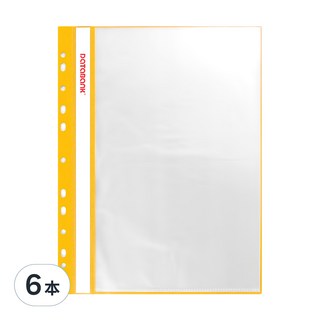 Databank 三田文具 A4 11孔 20頁 輕便軟質資料簿, 6本