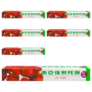 南亞 保鮮PE膜 家庭用, 30cm, 60m, 6盒