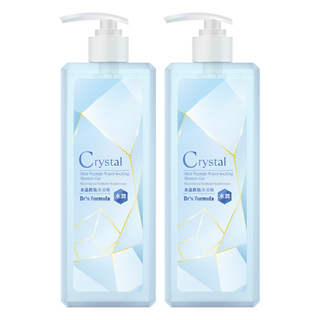 台塑生醫 Dr's Formula 水晶胜肽沐浴精 水潤款 漫步花園香, 500g, 2瓶