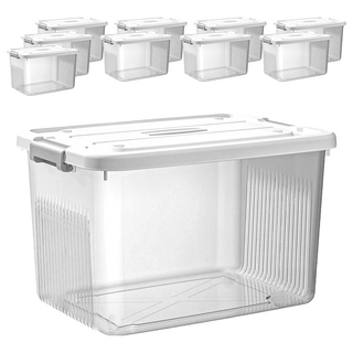 BangJiaShi 幫家適 透明整理箱, 透白, 10個