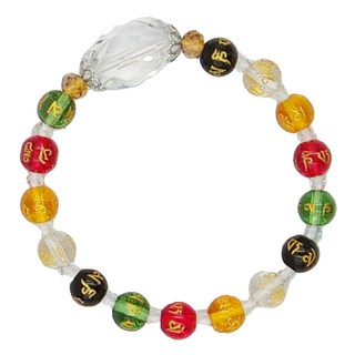 白水晶五行瑪瑙手鍊, 水晶, 1個