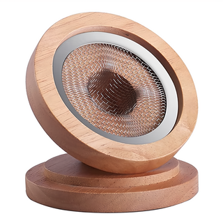 實木煙燻蓋套組，櫸木，不鏽鋼網，4種風味各20克, 1盒